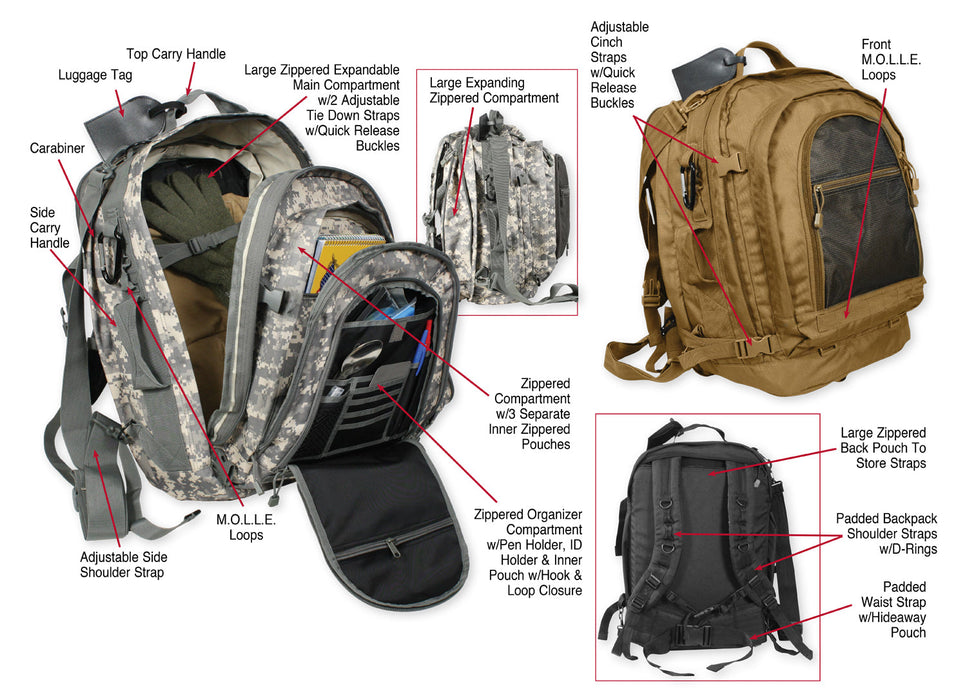 Move Out' Tactical Travel Backpack