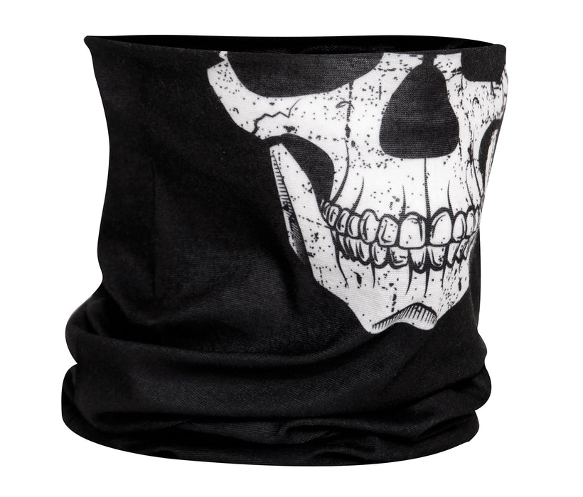 Motorcycle Riding Neck Gaiter and Face Covering - SKULL Print