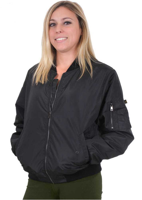 Rothco Womens MA-1 Lightweight Nylon Flight Jacket