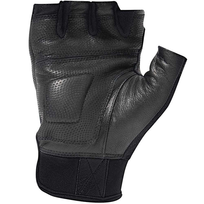 Rothco Fingerless Cut and Fire Resistant Carbon Hard Knuckle Gloves - Black