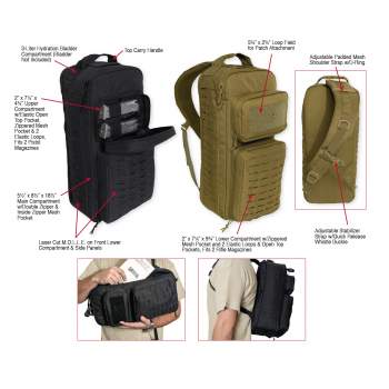 Rothco Tactical Single Sling Pack With Laser Cut MOLLE