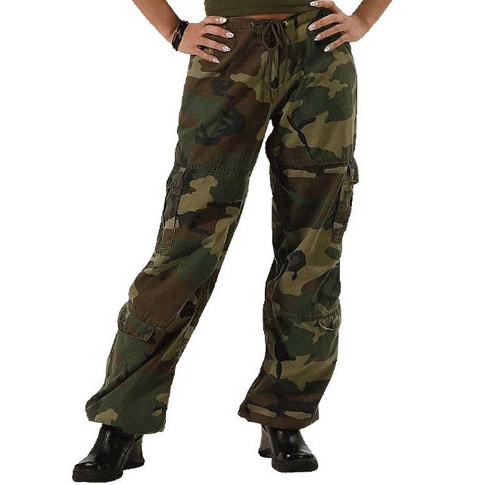 Rothco Womens Camo Vintage Paratrooper Cargo Pants