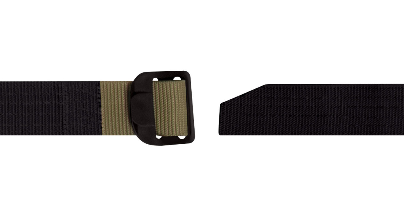 Reversible Airport Friendly Riggers Belt - Black / Coyote