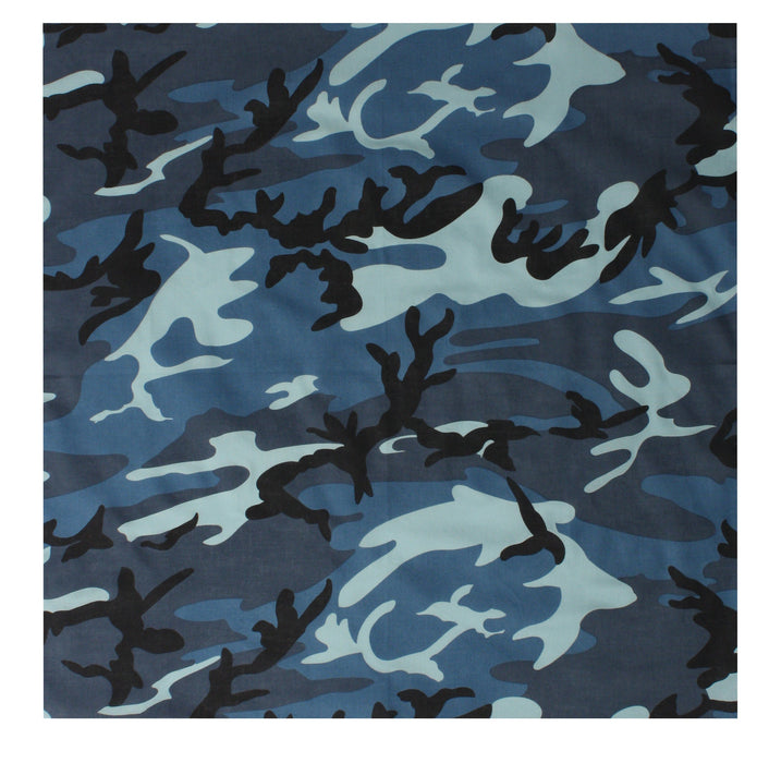 Colored Camo Bandana - Sky Blue Camo by Rothco