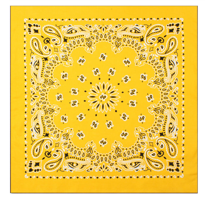 Paisley Bandana – Extra-Large 27” x 27" - 30 Colors To Choose From