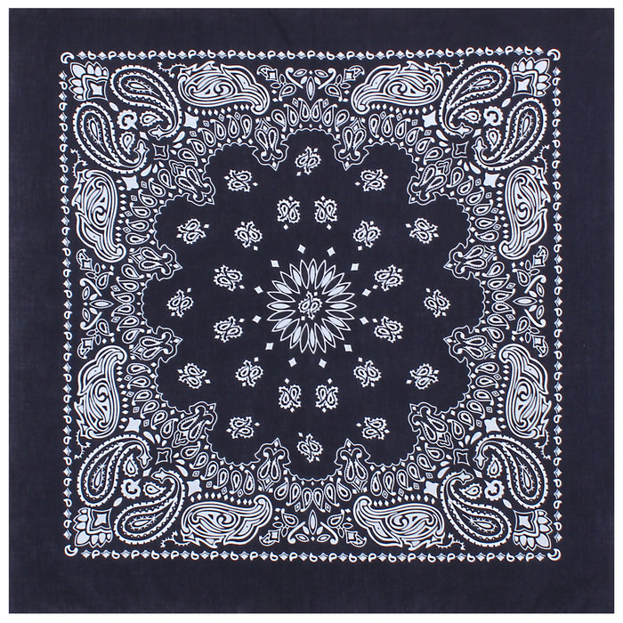 Paisley Bandana – Extra-Large 27” x 27" - 30 Colors To Choose From