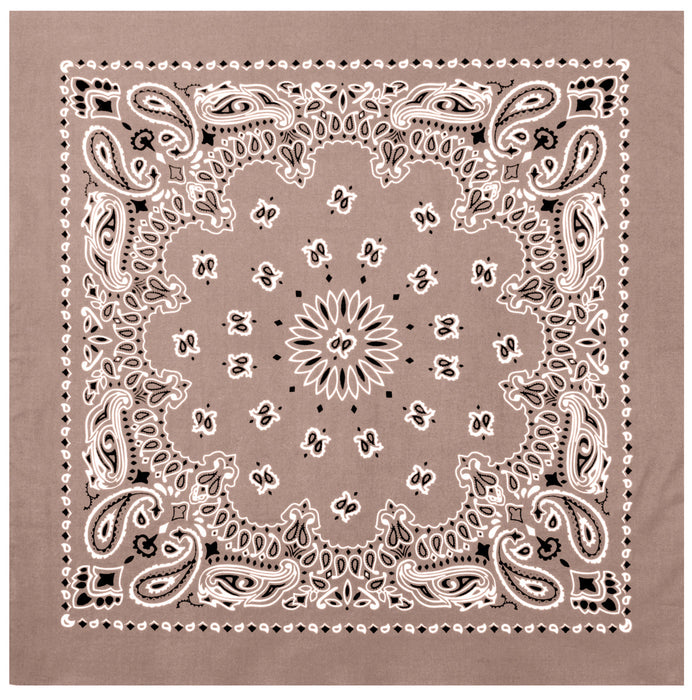 Paisley Bandana – Extra-Large 27” x 27" - 30 Colors To Choose From