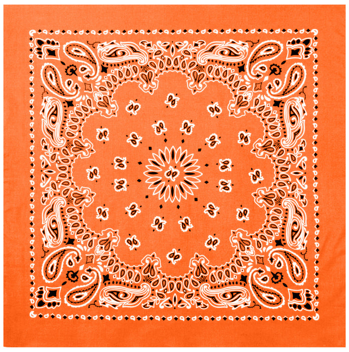 Paisley Bandana – Extra-Large 27” x 27" - 30 Colors To Choose From