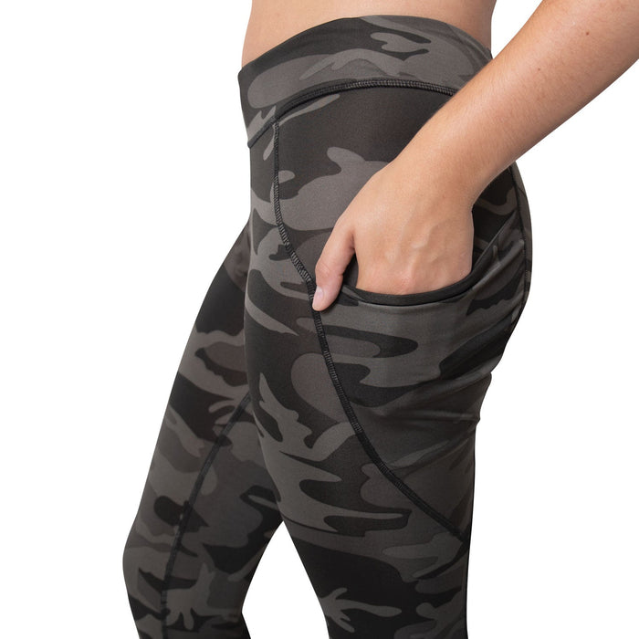 Performance Camo Leggings With Pockets by Rothco