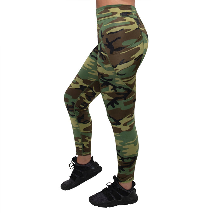 Performance Camo Leggings With Pockets by Rothco