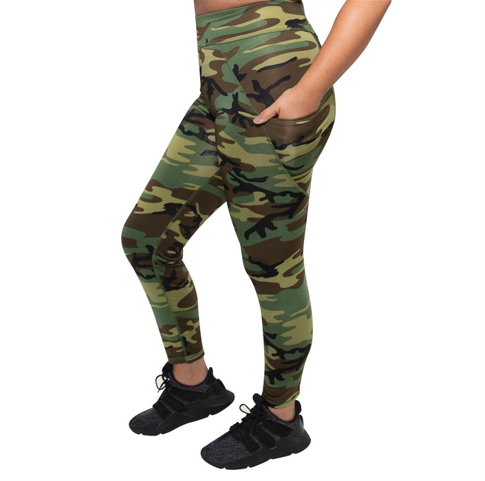 Performance Camo Leggings With Pockets by Rothco