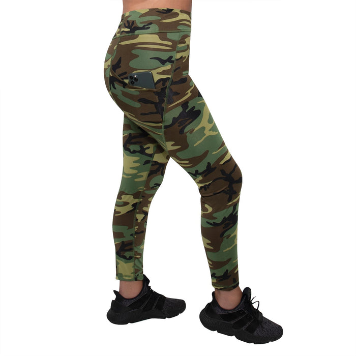 Performance Camo Leggings With Pockets by Rothco