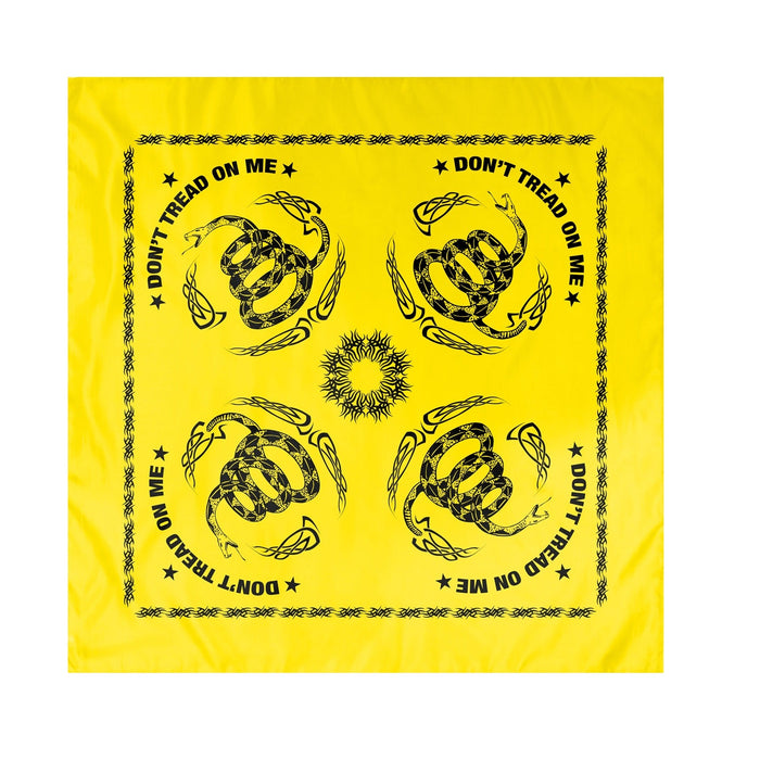 Gadsden Don't Tread On Me Bandana - Yellow / Black by Rothco