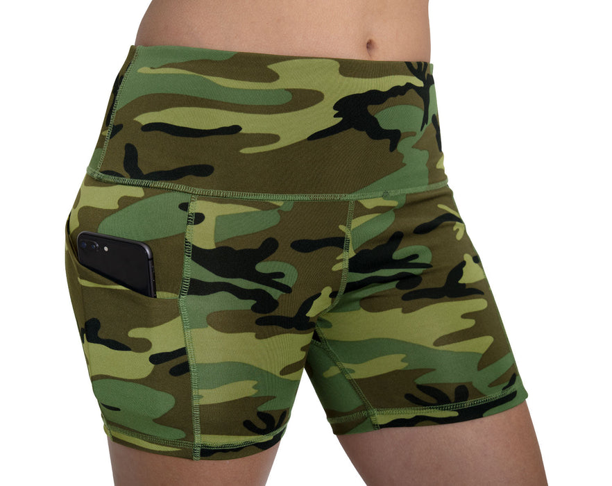 Women's Camo Legging Workout Shorts