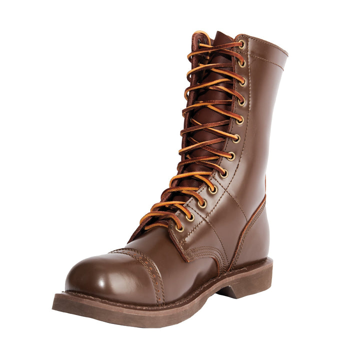 Rothco Brown Leather Jump Boot - 12 Inches