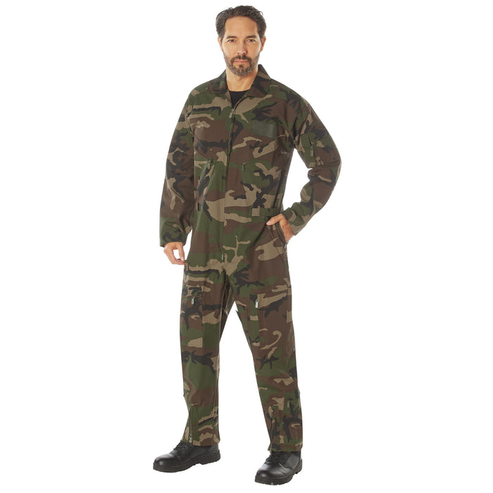 Rothco Mens CWU-27/P Military Flight Suit (Woodland Camo)