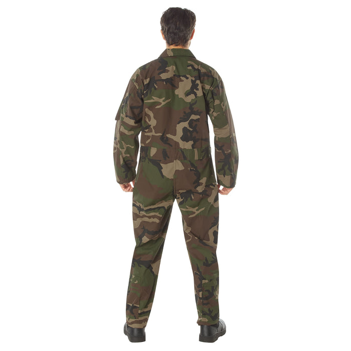 Rothco Mens CWU-27/P Military Flight Suit (Woodland Camo)