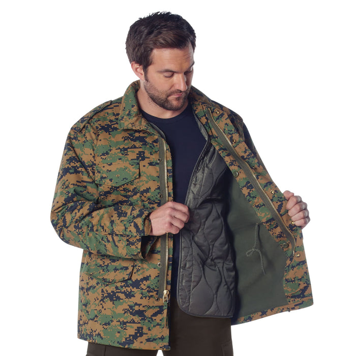 Mens Camo M-65 Field Jacket by Rothco