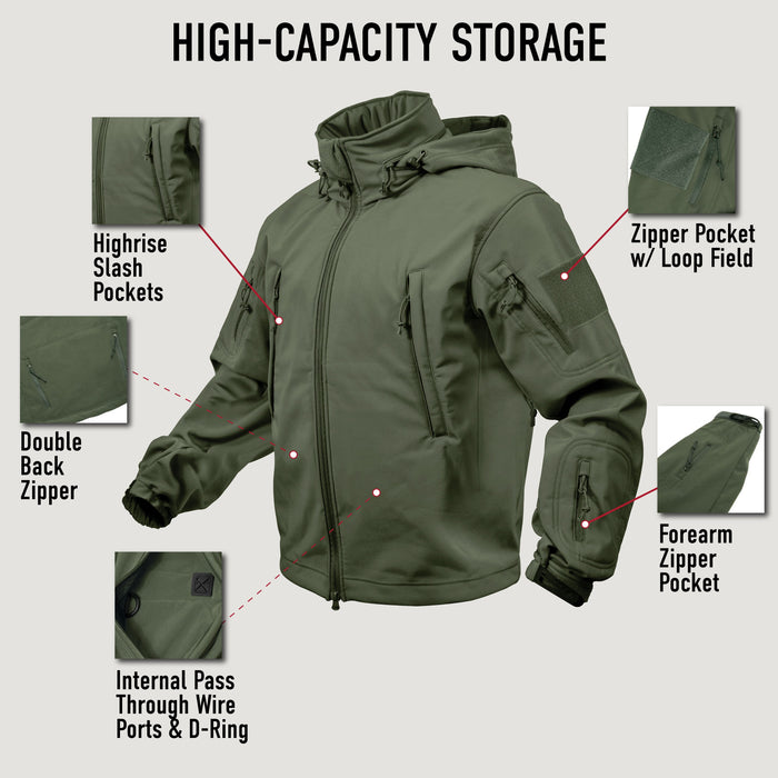 Rothco Mens Tactical Special Ops Soft Shell Jacket