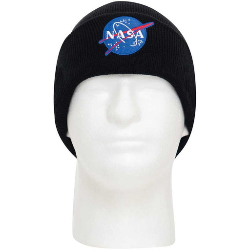 Deluxe NASA Meatball Logo Embroidered Watch Cap - Black - Legendary USA