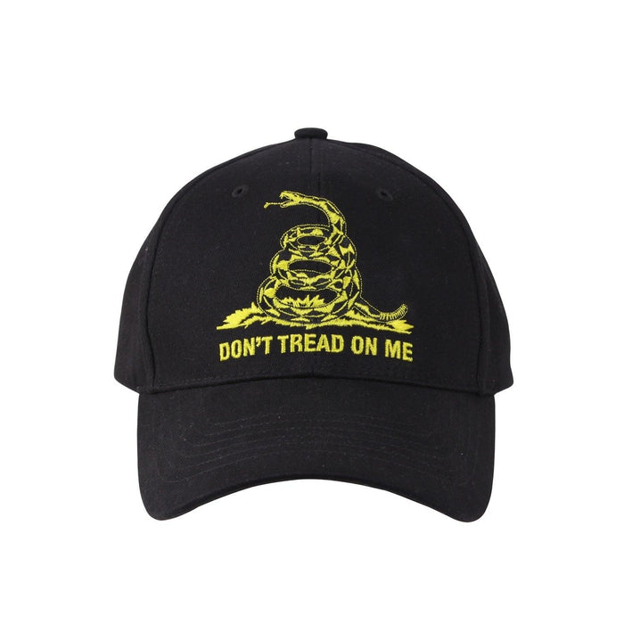 Don't Tread On Me Black Gadsden Snake Cap - Legendary USA