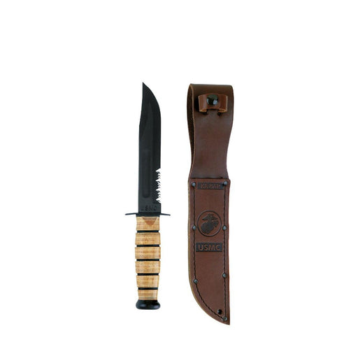 Genuine Ka-Bar USMC Combo Edge Fighting Knife by Rothco - Legendary USA