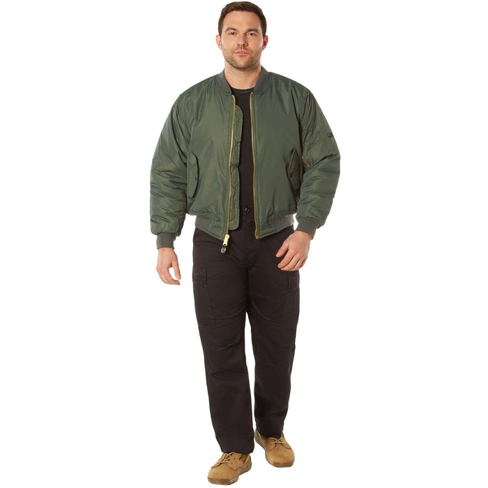 Mens Enhanced MA-1 Nylon Flight Jacket by Rothco - Legendary USA