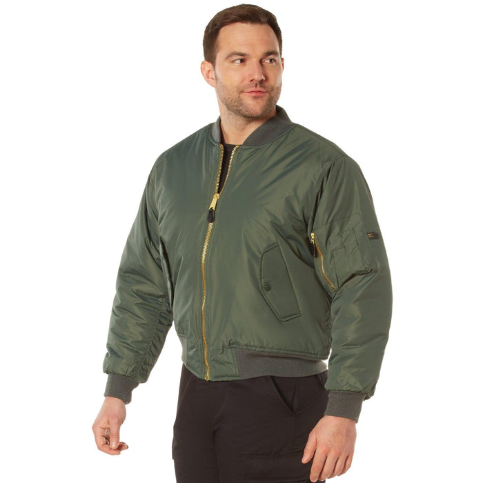 Mens Enhanced MA-1 Nylon Flight Jacket by Rothco - Legendary USA