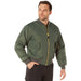 Mens Enhanced MA-1 Nylon Flight Jacket by Rothco - Legendary USA