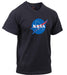 Mens NASA Meatball Logo Black T-Shirt - Legendary USA