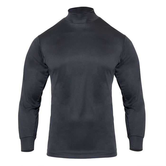 Moisture Wicking Mock Turtleneck - Black by Rothco - Legendary USA