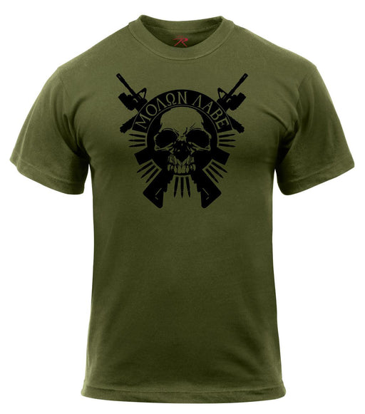 Molon Labe Skull T-Shirt - Legendary USA