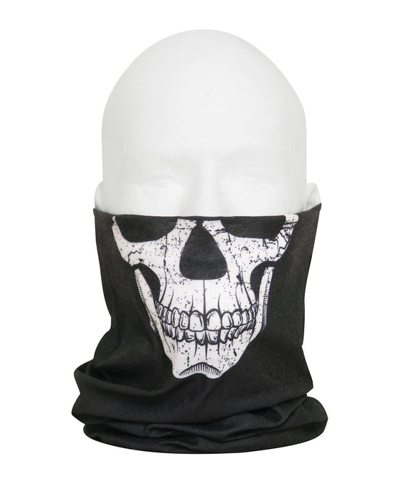 Motorcycle Riding Neck Gaiter and Face Covering - SKULL Print - Legendary USA