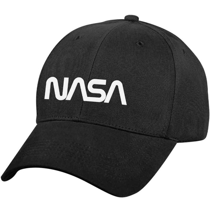 NASA Worm Logo Low Profile Cap - Black - Legendary USA