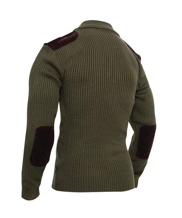 Quarter Zip Acrylic Commando Sweater by Rothco - Legendary USA