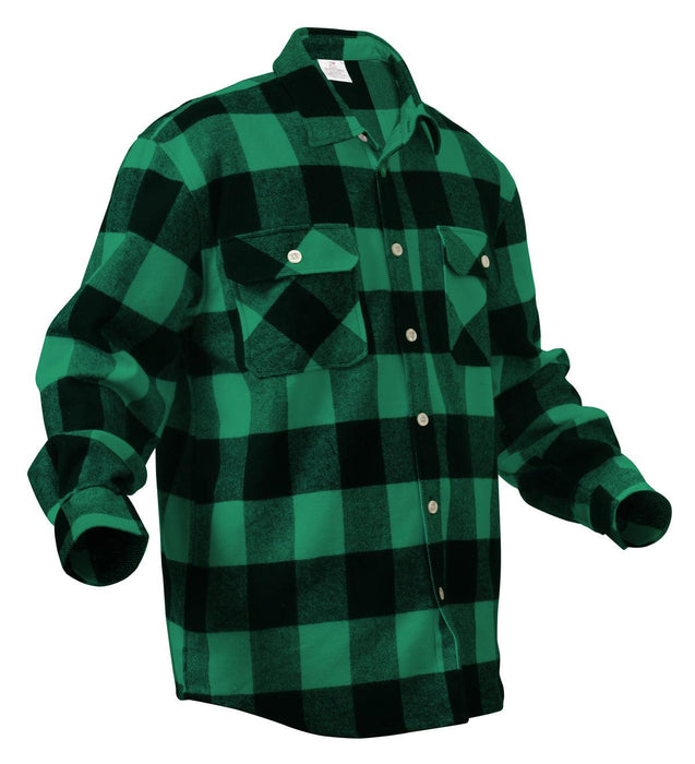 Rothco Extra Heavyweight Buffalo Plaid Flannel Shirt - Legendary USA