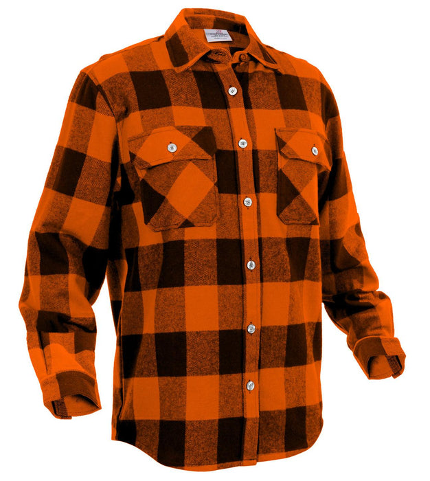 Rothco Extra Heavyweight Buffalo Plaid Flannel Shirt - Legendary USA