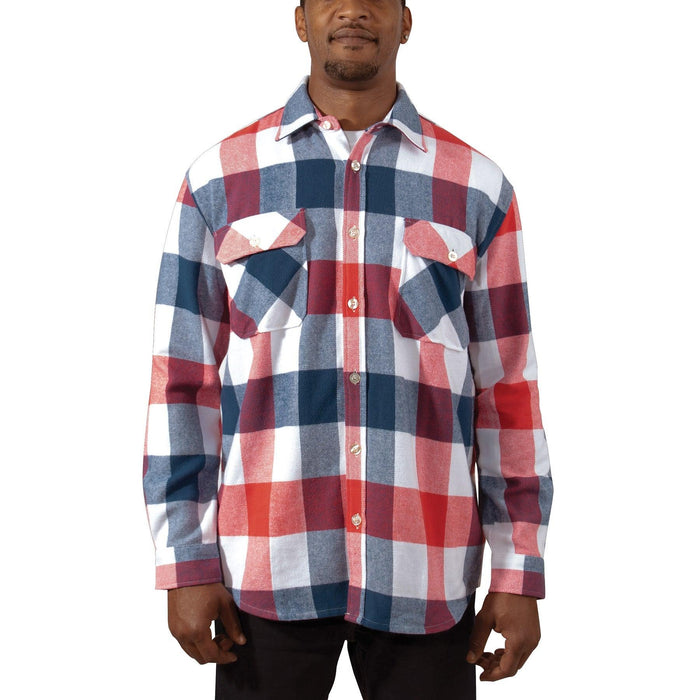 Rothco Extra Heavyweight Buffalo Plaid Flannel Shirt - Legendary USA