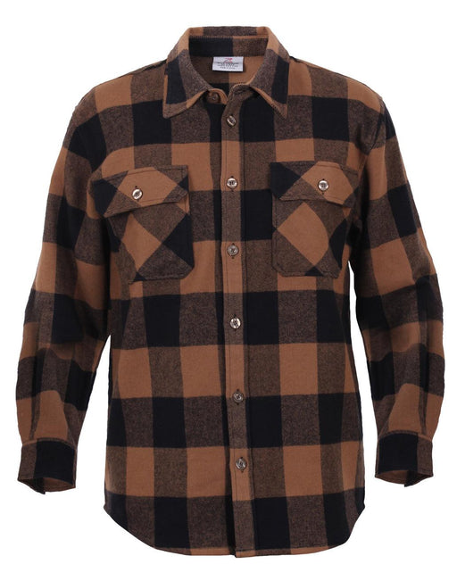 Rothco Extra Heavyweight Buffalo Plaid Flannel Shirt - Legendary USA