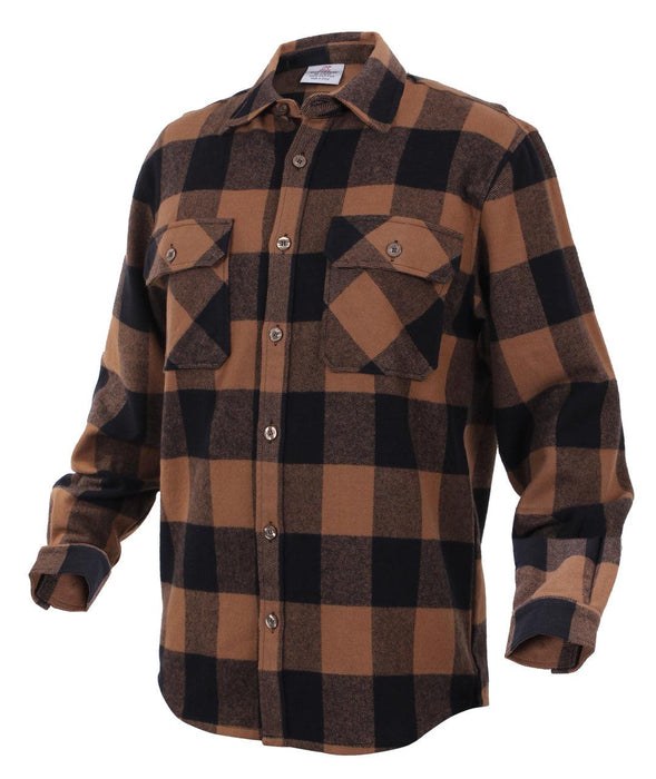 Rothco Extra Heavyweight Buffalo Plaid Flannel Shirt - Legendary USA