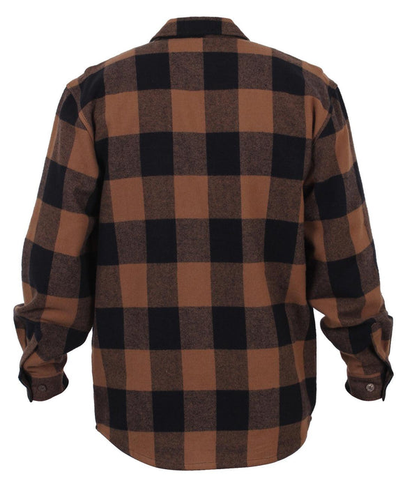 Rothco Extra Heavyweight Buffalo Plaid Flannel Shirt - Legendary USA