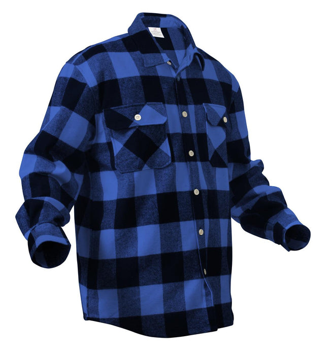 Rothco Extra Heavyweight Buffalo Plaid Flannel Shirt - Legendary USA