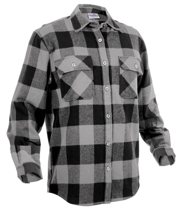 Rothco Extra Heavyweight Buffalo Plaid Flannel Shirt - Legendary USA