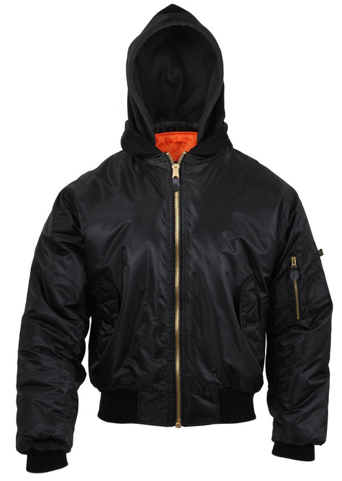 Rothco Hooded MA-1 Flight Jacket - Legendary USA