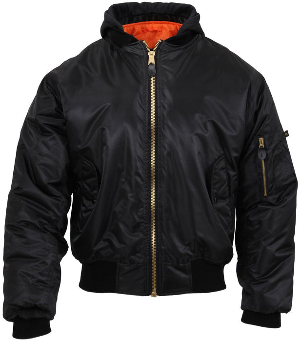 Rothco Hooded MA-1 Flight Jacket - Legendary USA