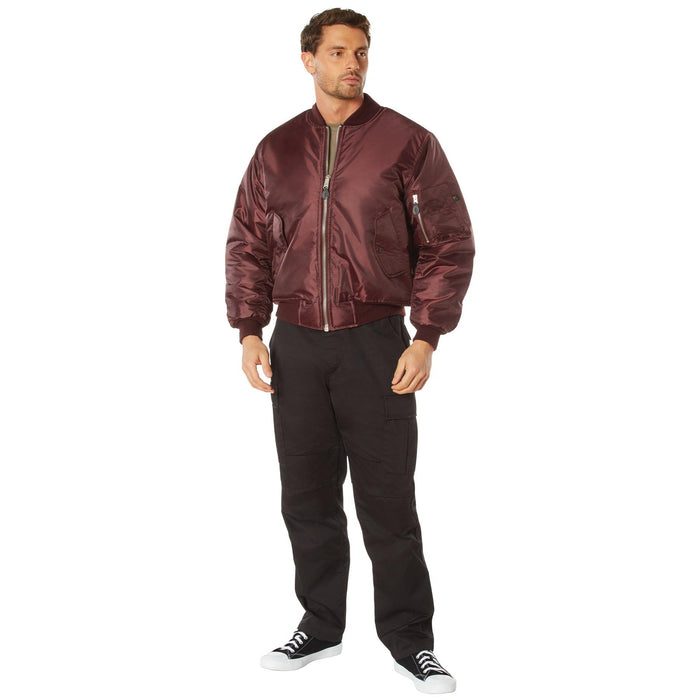 Rothco Mens Classic MA-1 Nylon Flight Jacket - Legendary USA