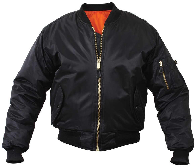 Rothco Mens Classic MA-1 Nylon Flight Jacket - Legendary USA