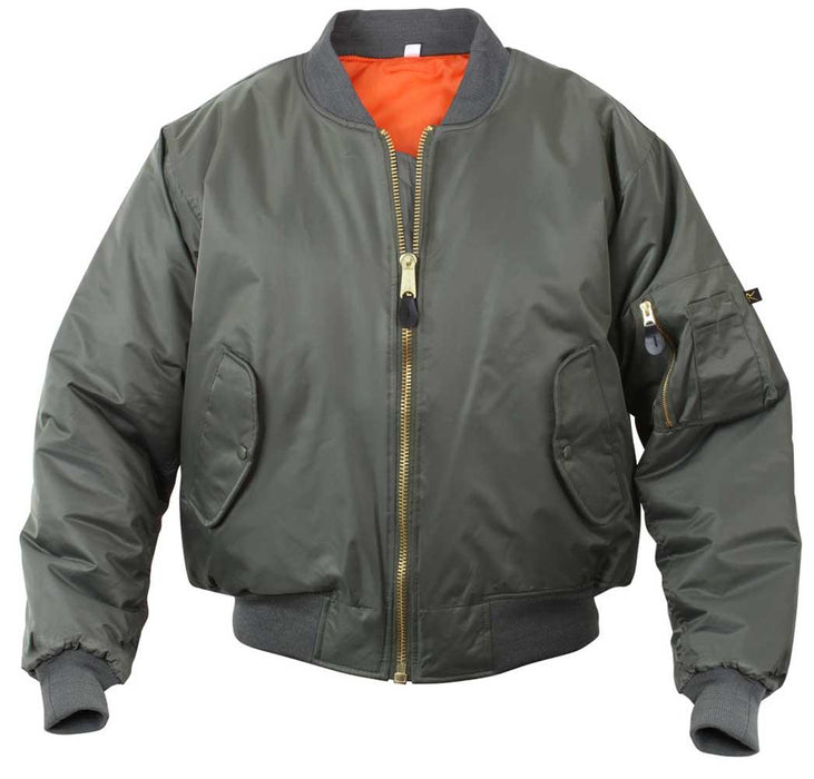 Rothco Mens Classic MA-1 Nylon Flight Jacket - Legendary USA