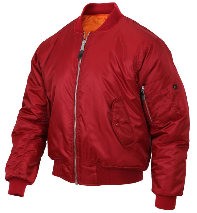 Rothco Mens Classic MA-1 Nylon Flight Jacket - Legendary USA