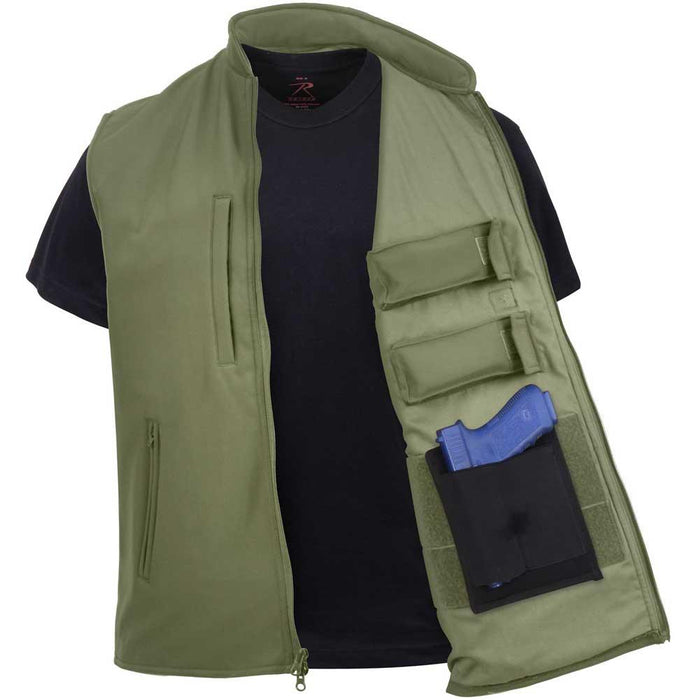 Rothco Mens Concealed Carry Soft Shell Vest - Legendary USA